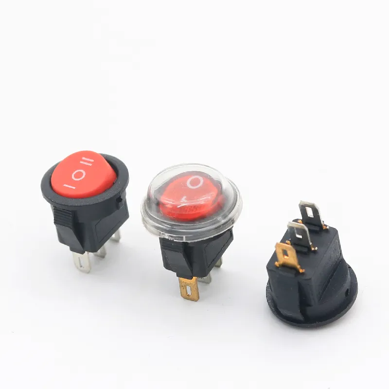 High Quality KCD1 Round Rocker Switch Waterproof Round Rocker Switch With Led Light
