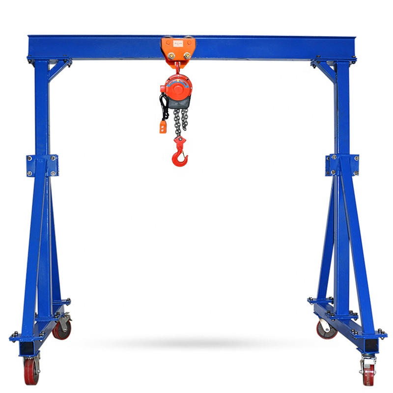 gantry crane factory customized 1 ton 2 ton 3 ton 5 ton 10 ton a frame mini small portable mobile gantry crane for sale