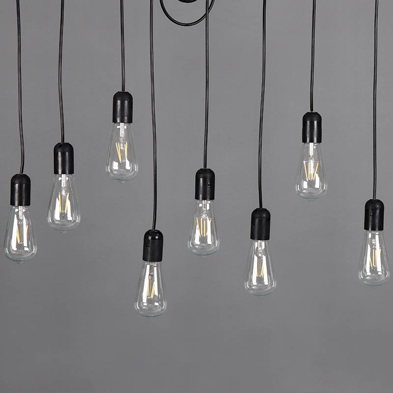 Wedding lighting props Edison bulbs Wedding stage ceiling lighting interior decoration European retro chandelier