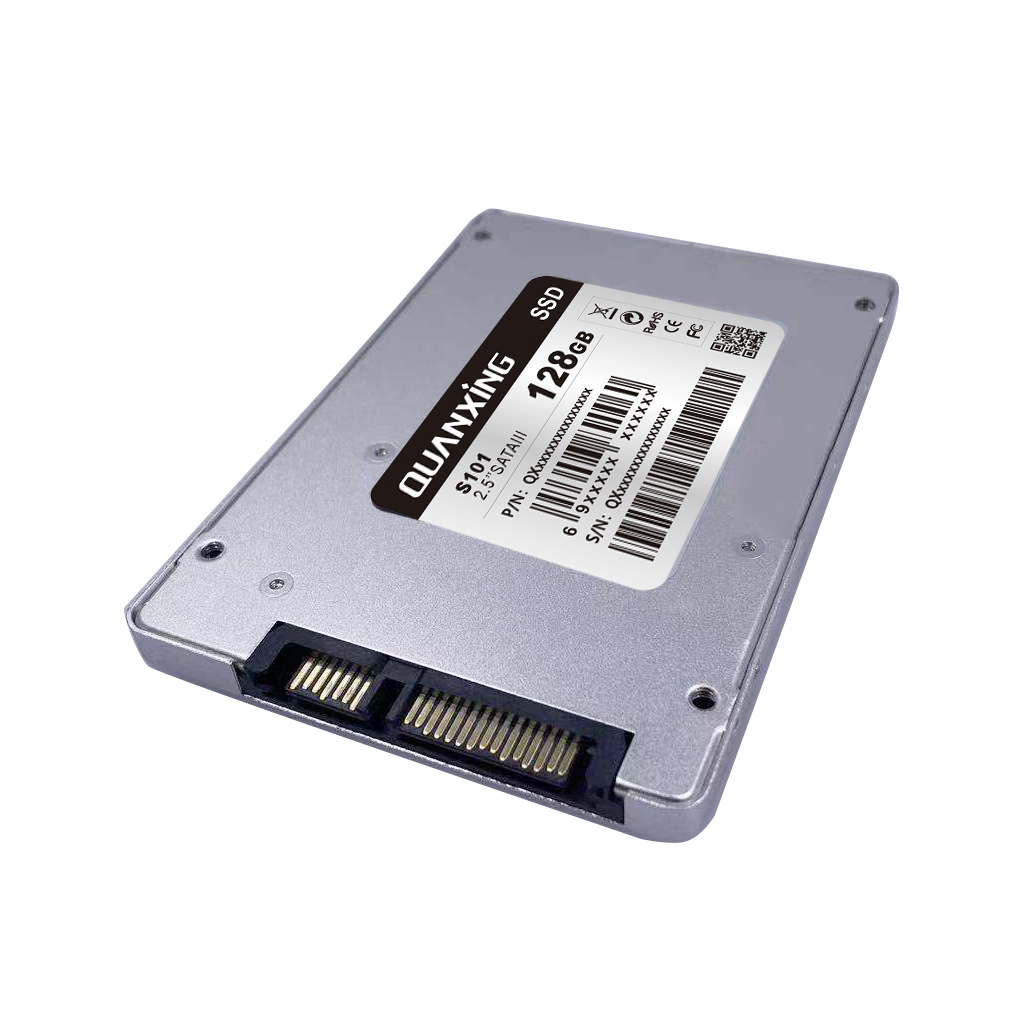 Твердотельный накопитель QUANXING, 2,5 дюйма, 128 ГБ, SSD-накопитель для ноутбука, настольного ПК, SSD SATA, 128 ГБ, серебристый