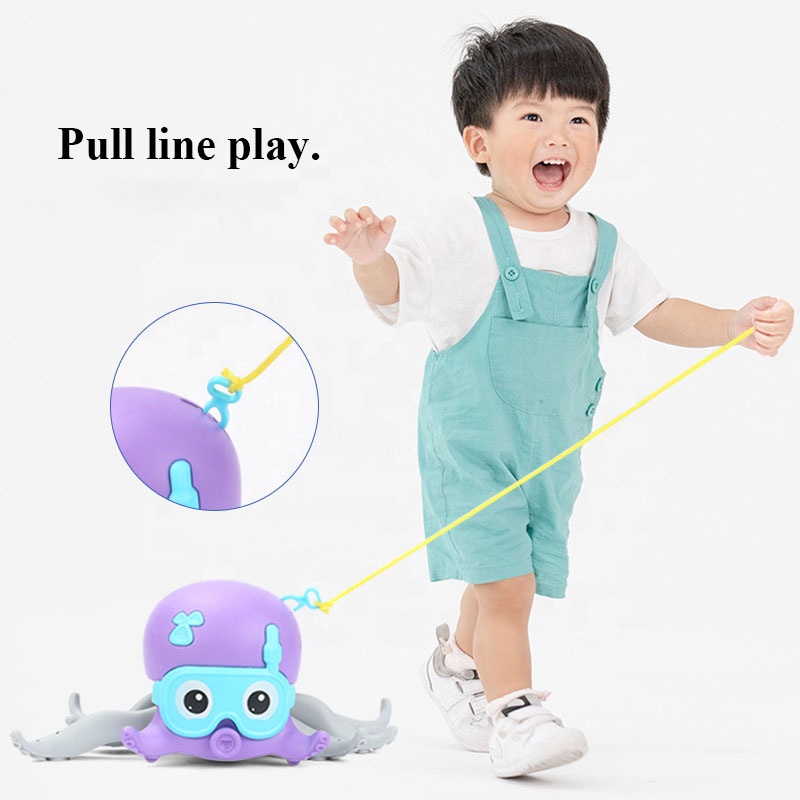 Clockwork Walking Octopus Amphibious Octopus Crawling And Swimming Bath Fun Octopus Toys