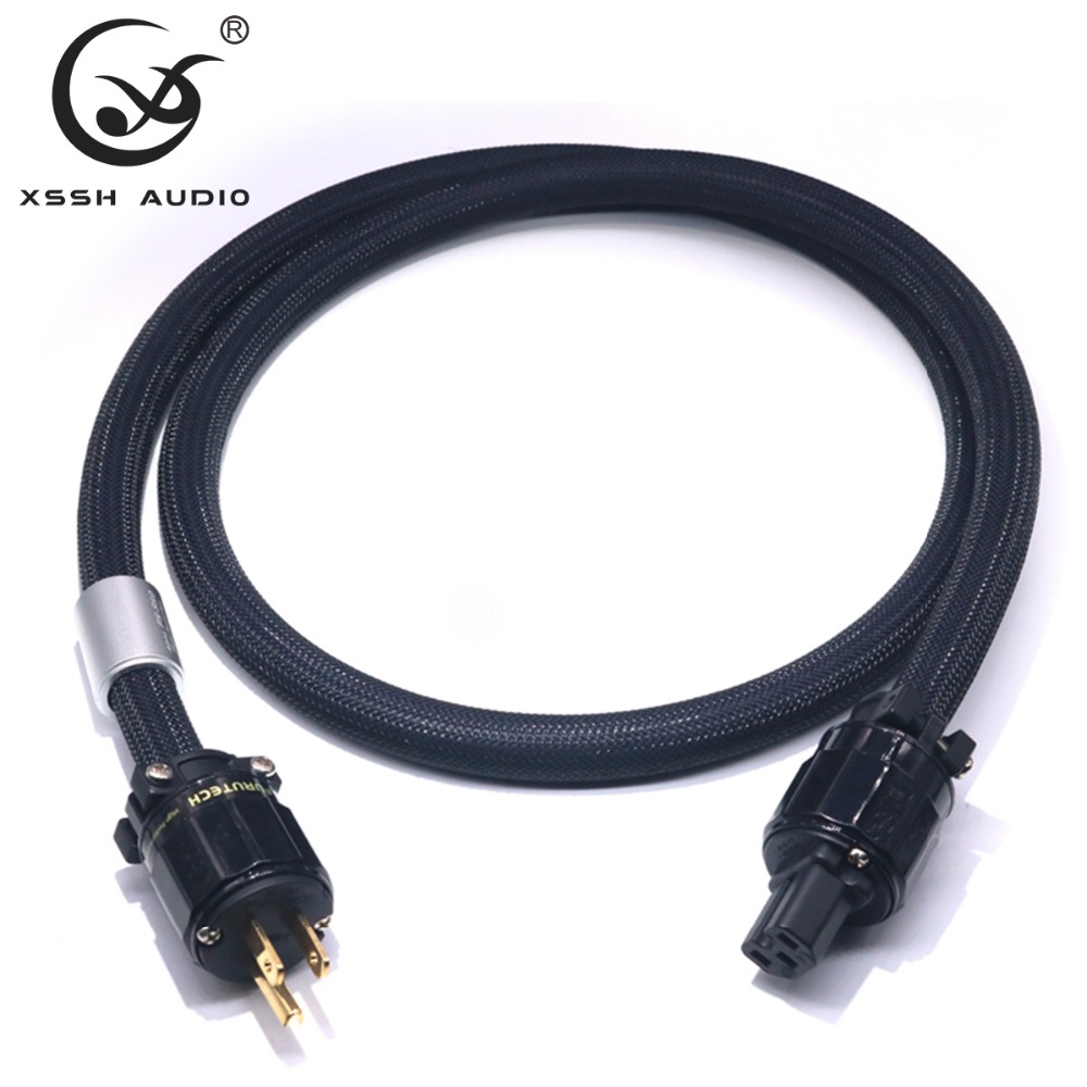 Йиво xssh Hi-End Hifi DIY 15A из бескислородной меди, Чистый медный провод кабель + IEC 3 контактный AC мужские и женские позолоченный штекер силовой кабель шнур провод