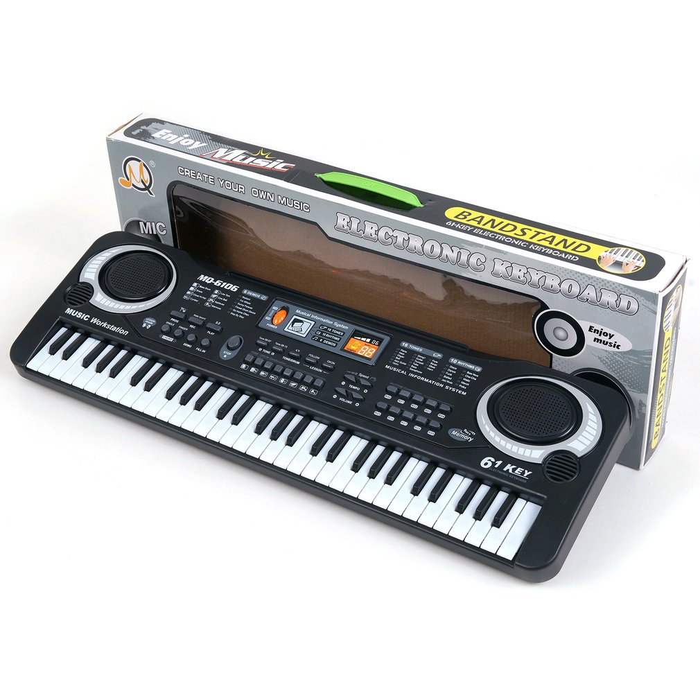 61 Keys Electronic Organ Digital Piano Keyboard with Microphone Kids Children Music toy electronic organ