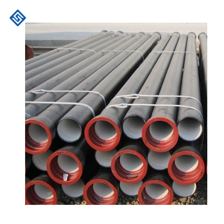 100mm 700mm ductile black iron pipe flange 8 inch ductile iron pipes