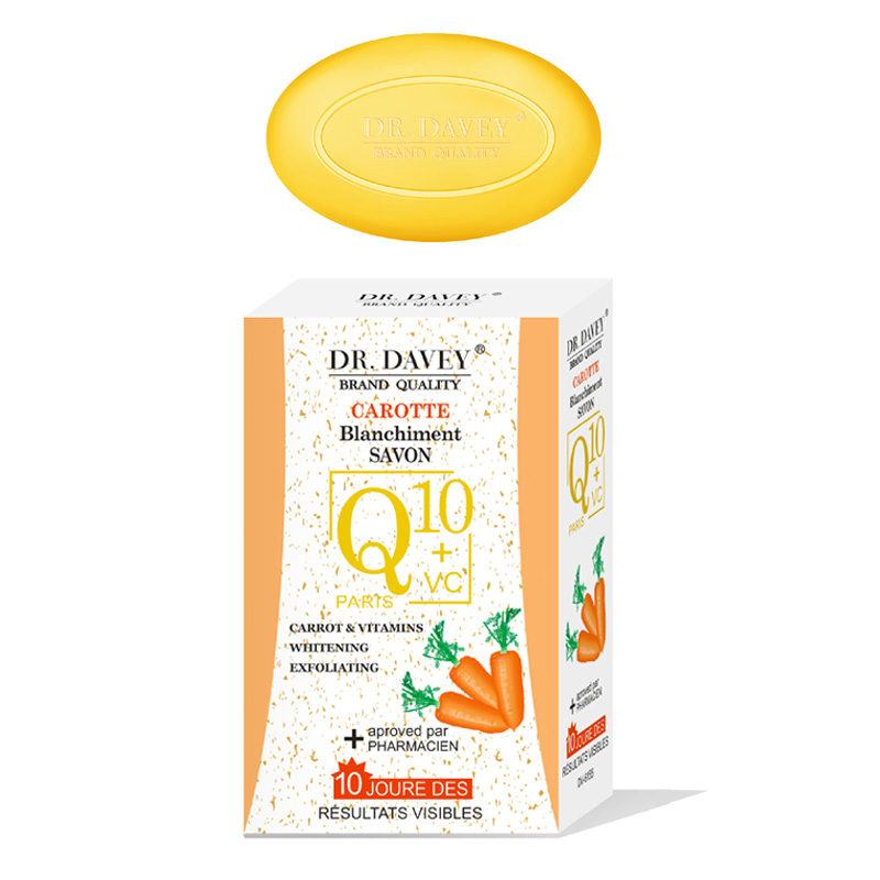 DR.DAVEY Q10+Carrot soap Skin Care Soap Care Basic Cleaning soap