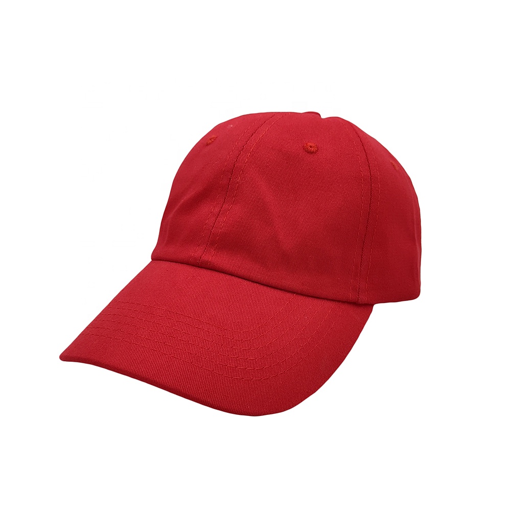 Chinese supplier factory wholesale promotion custom 100% cotton 6 panel baseball caps hip hop red sports cap hats