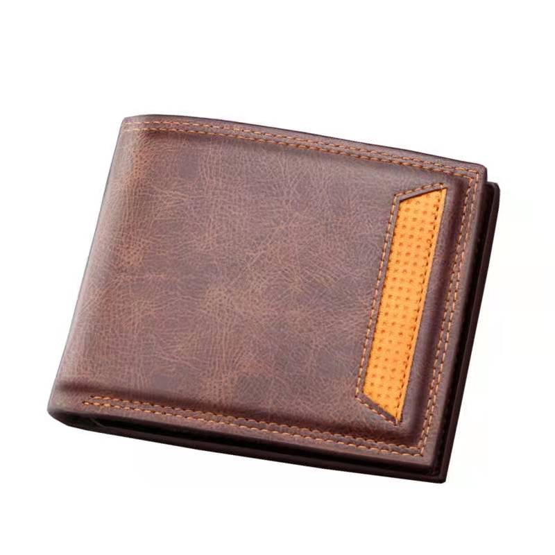 In Stock Wholesale Best Selling Fashion Short Style PU Leather Men's Card WalletsCard Holder Case