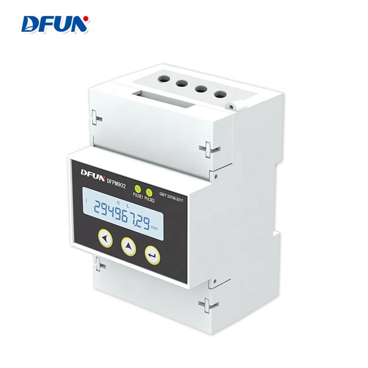 DFUN DFPM902 ev зарядная станция DC din rail мультитариф dc kwh meter