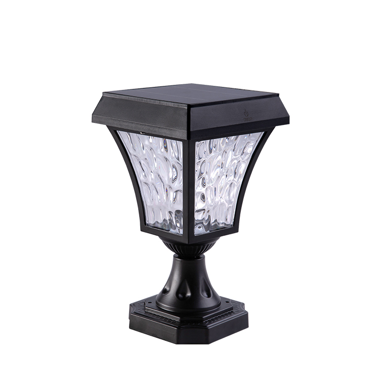 Energy Saving Aluminum acrylic Wireless Driveway Pillar Gate pathway Garden Outdoor 1.5W Led Solar light