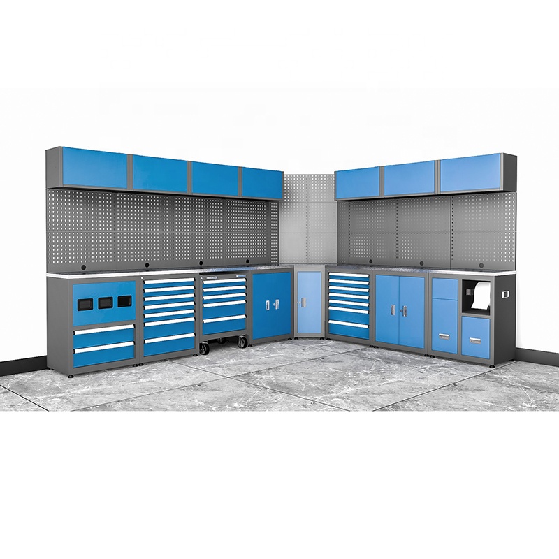 Multi-purpose Heavy Duty Werkbank Tool Cart Chest Workstation With Workbench Accessories For Mechanic Shop