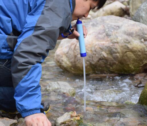 Camping Water Purification Portable Water Filter Multi-Function Water Filter Straw for Camping, Hiking, Hurricanes