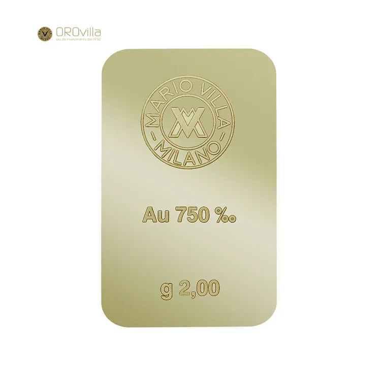 Orovilla Best Quality Natural Alloy Ingot Gold Silver Bar Of Pamp Gold Ingot Sale Bar Solid