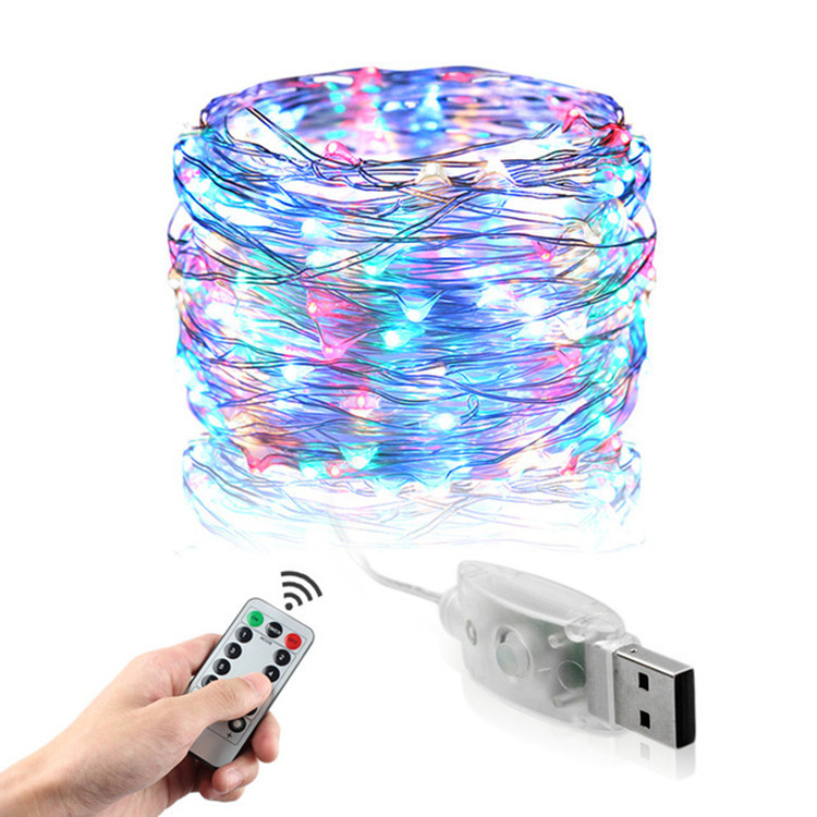 Copper Wire String Lights With 8 Functions Usb Led Copper Wire Lights Wedding Christmas Gift Decoration Usb String Lights