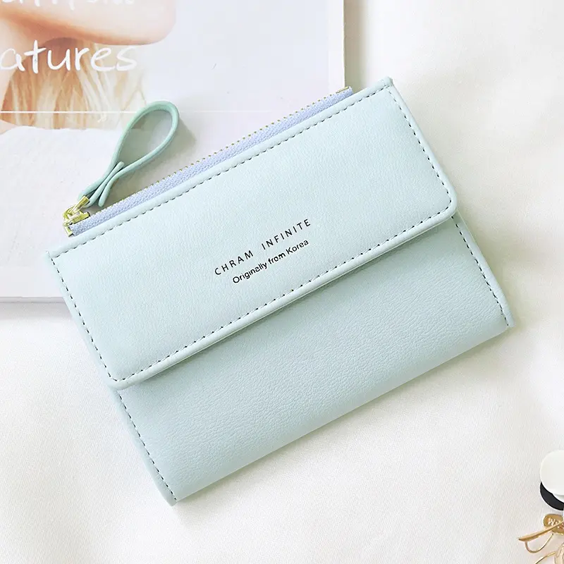 MIYIN fashion RFID Small Wallets for Women  Slim Pocket Wallet Lady Mini Purse Leather Card Case Short Wallet clutch handbag