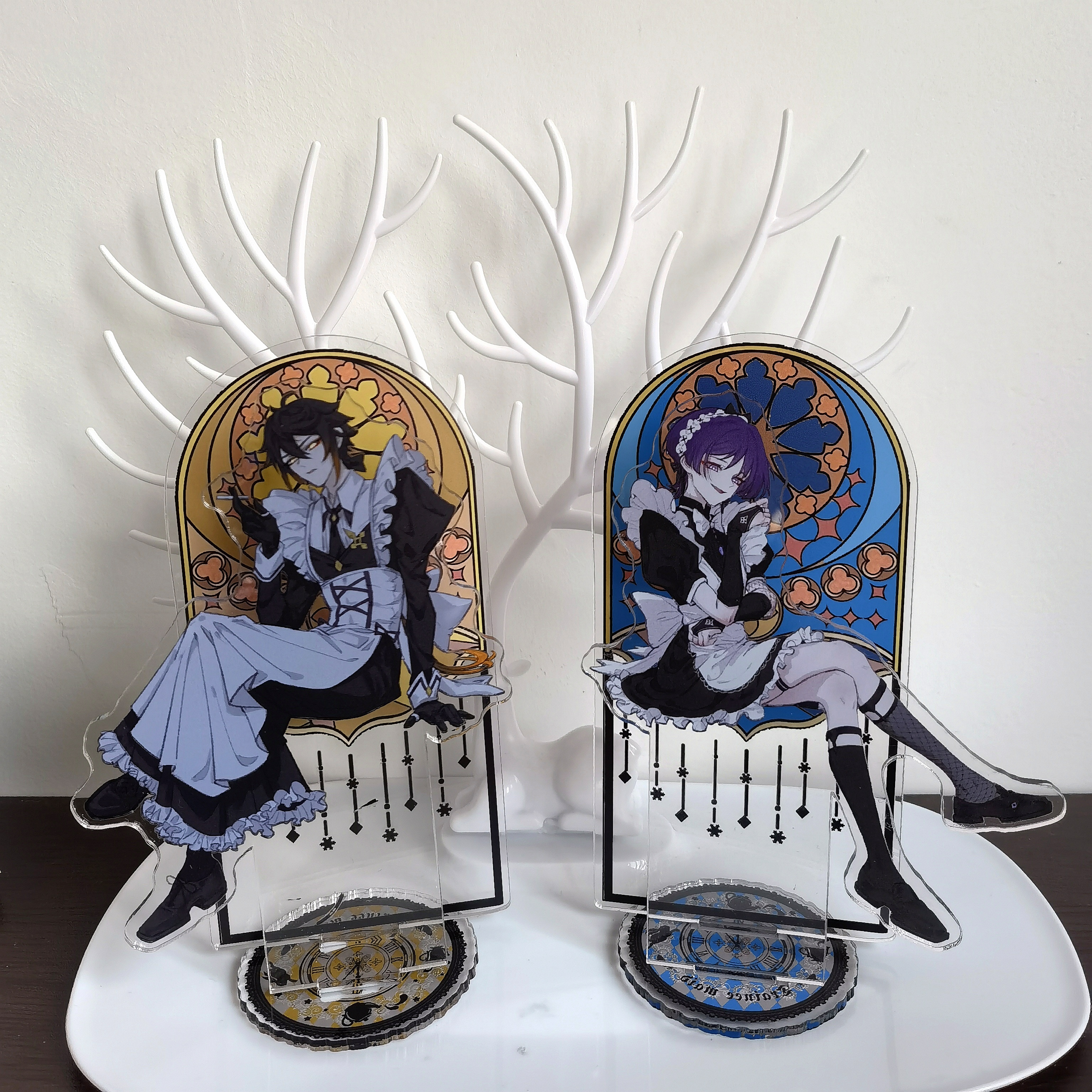 Аниме Genshin Impact Albedo Xiao Barbatos Kamisato Ayato Diy стенд акриловые фигуры Venti модельная пластина декор для стола Поклонники подарок