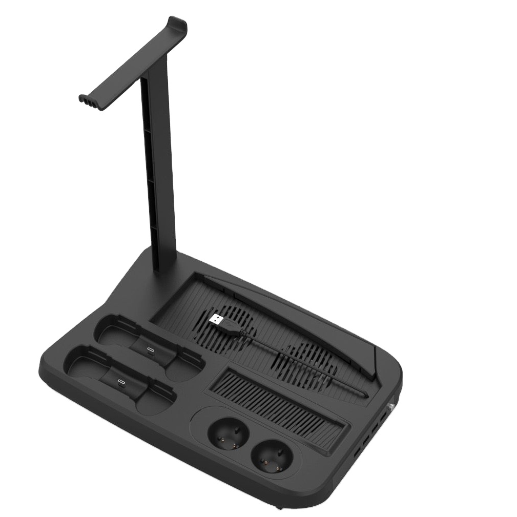 USB расширяет порт Гарнитура держатель для хранения контроллер зарядная станция вертикальная подставка вентилятор охлаждения для Игровые приставки 5 Ps5 консоли