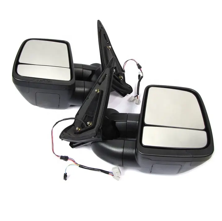 Trailer Extendable Towing Mirrors for Toyota LandCruiser 70 75 76 78 79 Series Black Towing Mirrors for Trucks/tow trucks