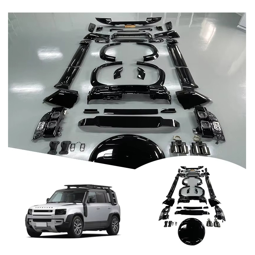 Car Accessories ladder side step box spoiler Bumper Spare tire cover For Land Rover Defender 90 110 2022 2023 2024 body kits
