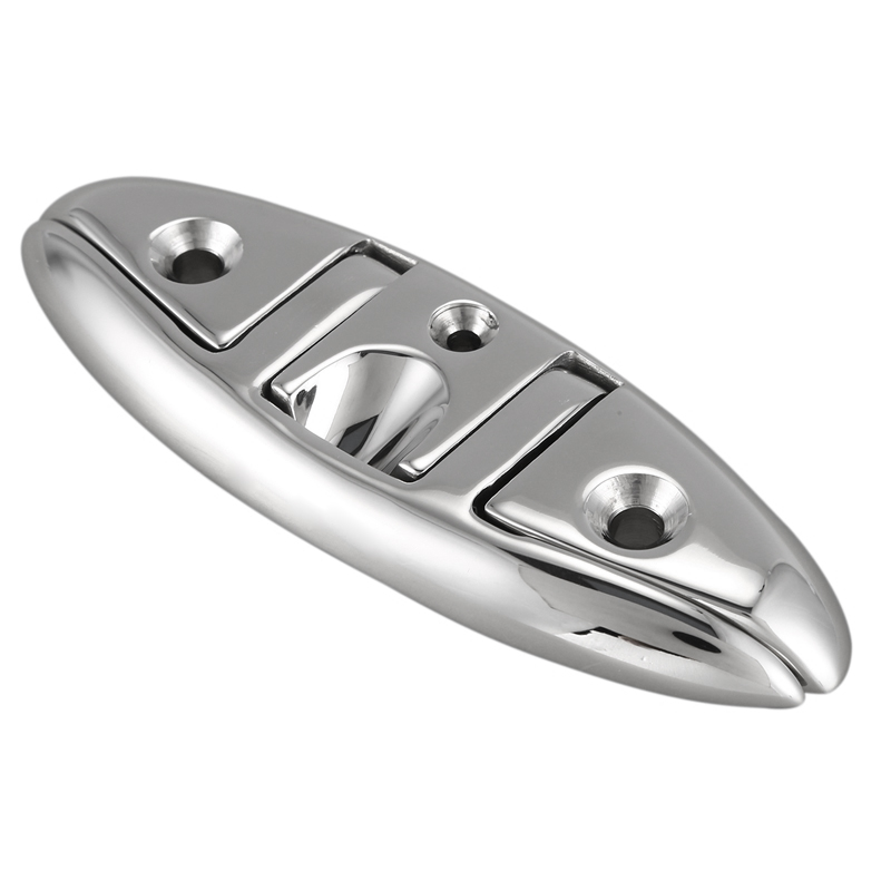 Top quality 316 stainless steel marine hardware folding boat cleat wholesale