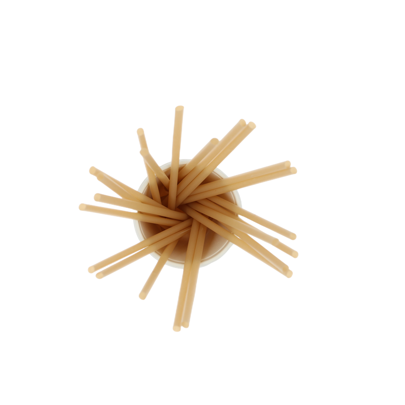 Sugarcane bagasse tableware Food Grade Natural or White Color Drinking biodegradable PLA fiber straws