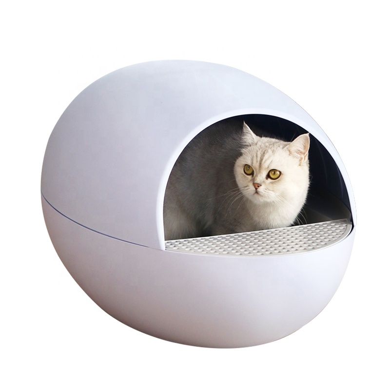 Auto clean litter box indoor cat toilets auto cat litter box enclosed smelly factory wholesale eco-friendly plastic litter box