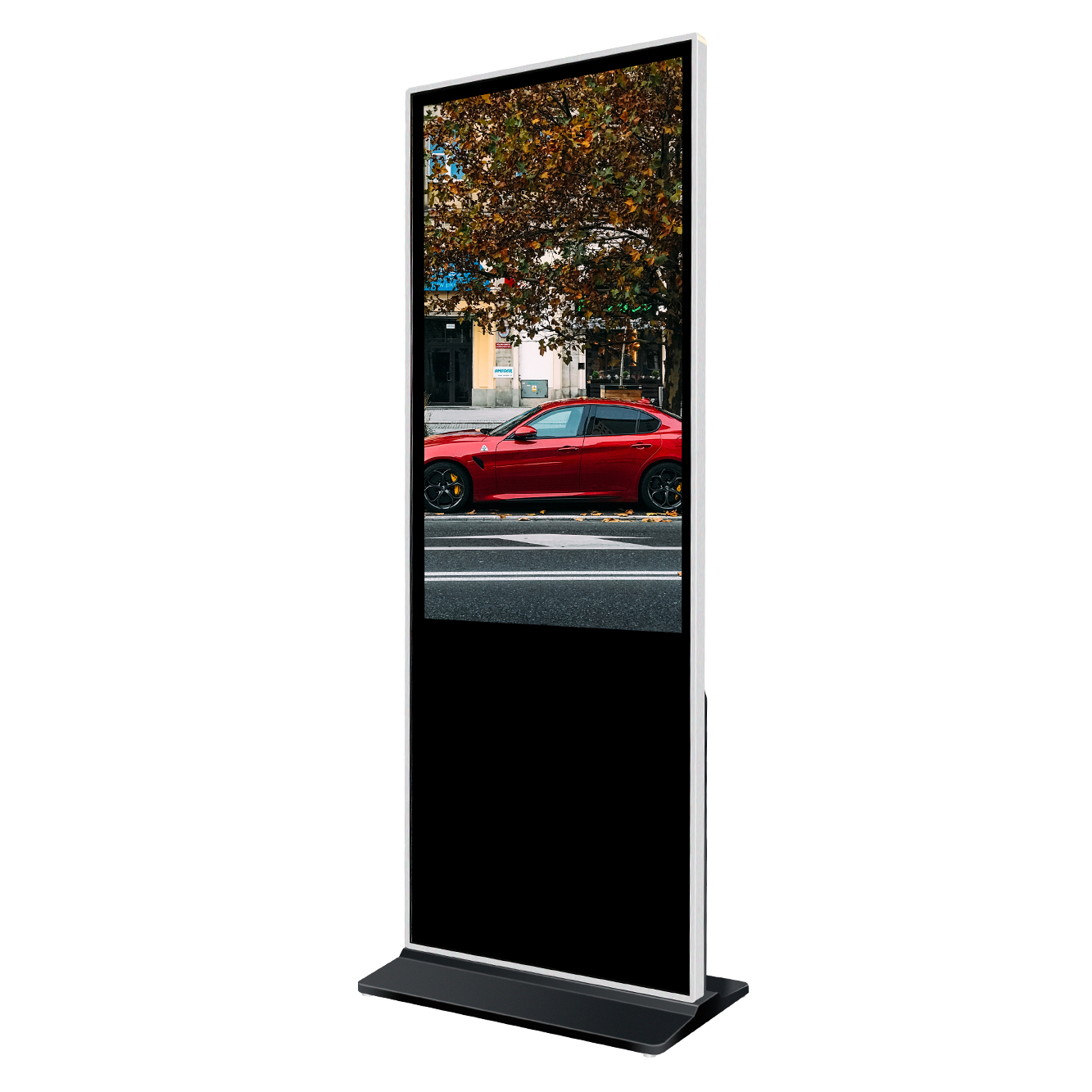 43-дюймовый готовый к отправке напольный стенд без сенсорного типа 4k lcd рекламный дисплей