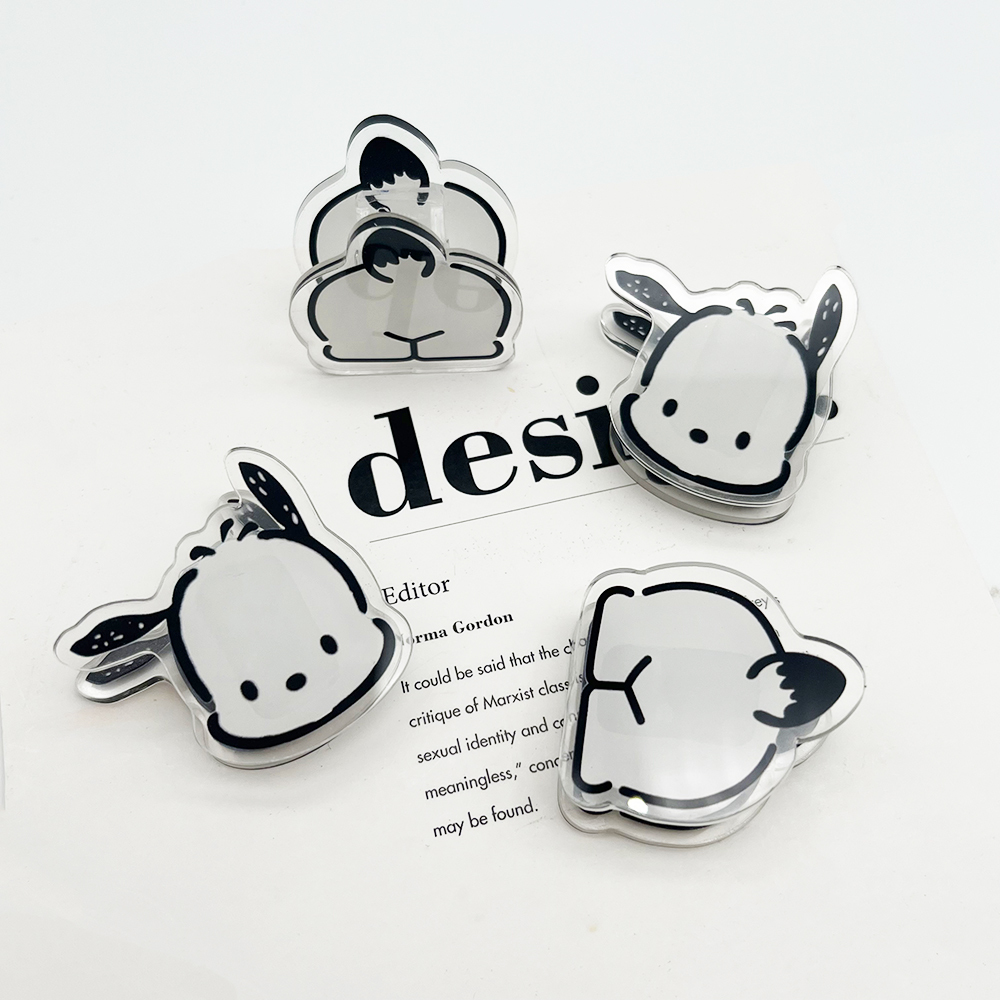 High quality Hot selling Factories Cute Custom Acrylic Paper Clips Cartoon Acrylic clip