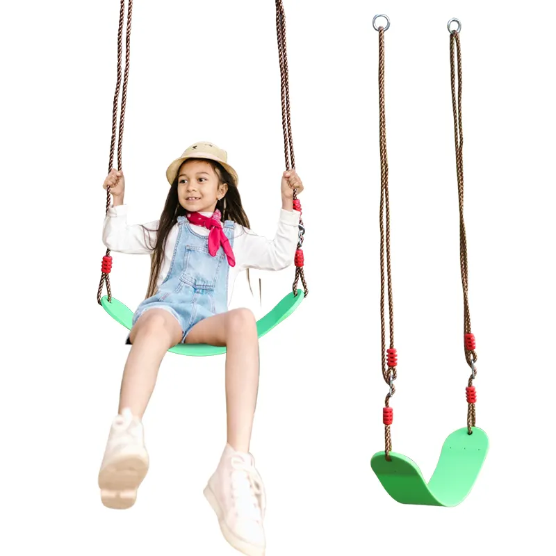 Plastic Kids Swing Chair With Adjustable PE Rope Max Length 2M Toy Set Customized Style