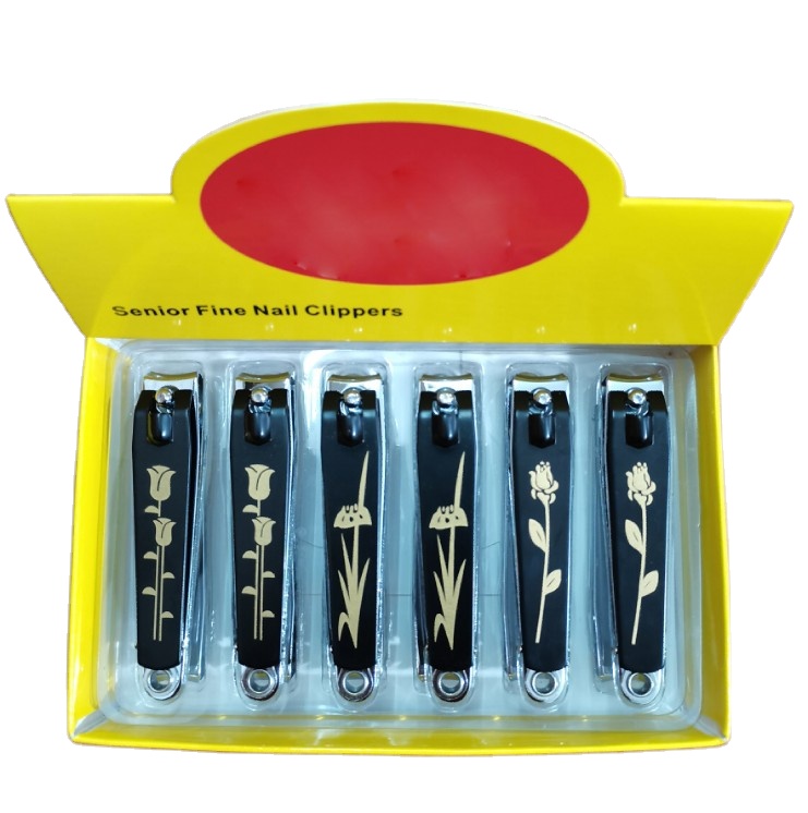 Good quality Carbon Steel Black Small Portable Finger Nail Clipper