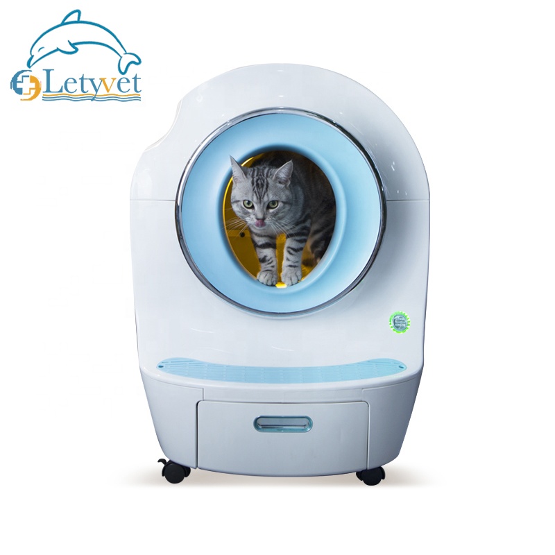 Large Enclosed Automatic Intelligent Self Cleaning Cat Litter Box