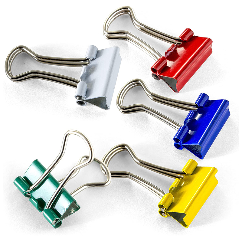 assorted color micro binder clips paper clips in stock great for office