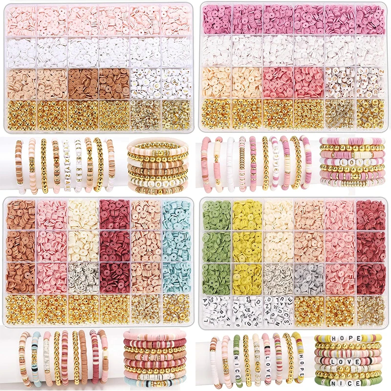 Hot Sale Multiple Qiao Customize Round Polymer Clay Beads Kit Bohemia DIY Jewelry For Earrings Bracelet Jewelry Making Kit