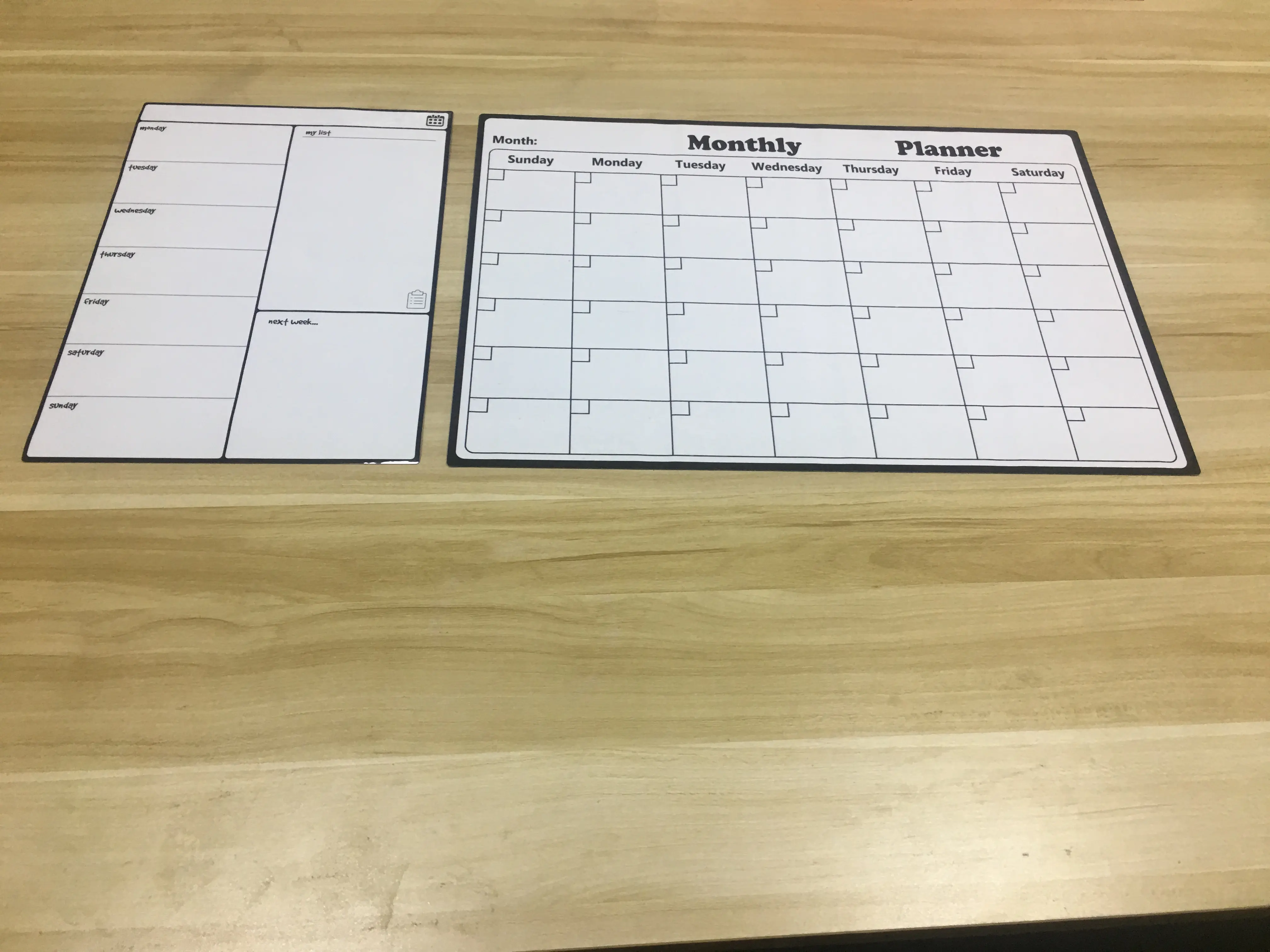 16 X 12" Flexible magnetic weekly planner Dry Erase lap board,packed in Tube,accessory 4 quality makers/1 erase