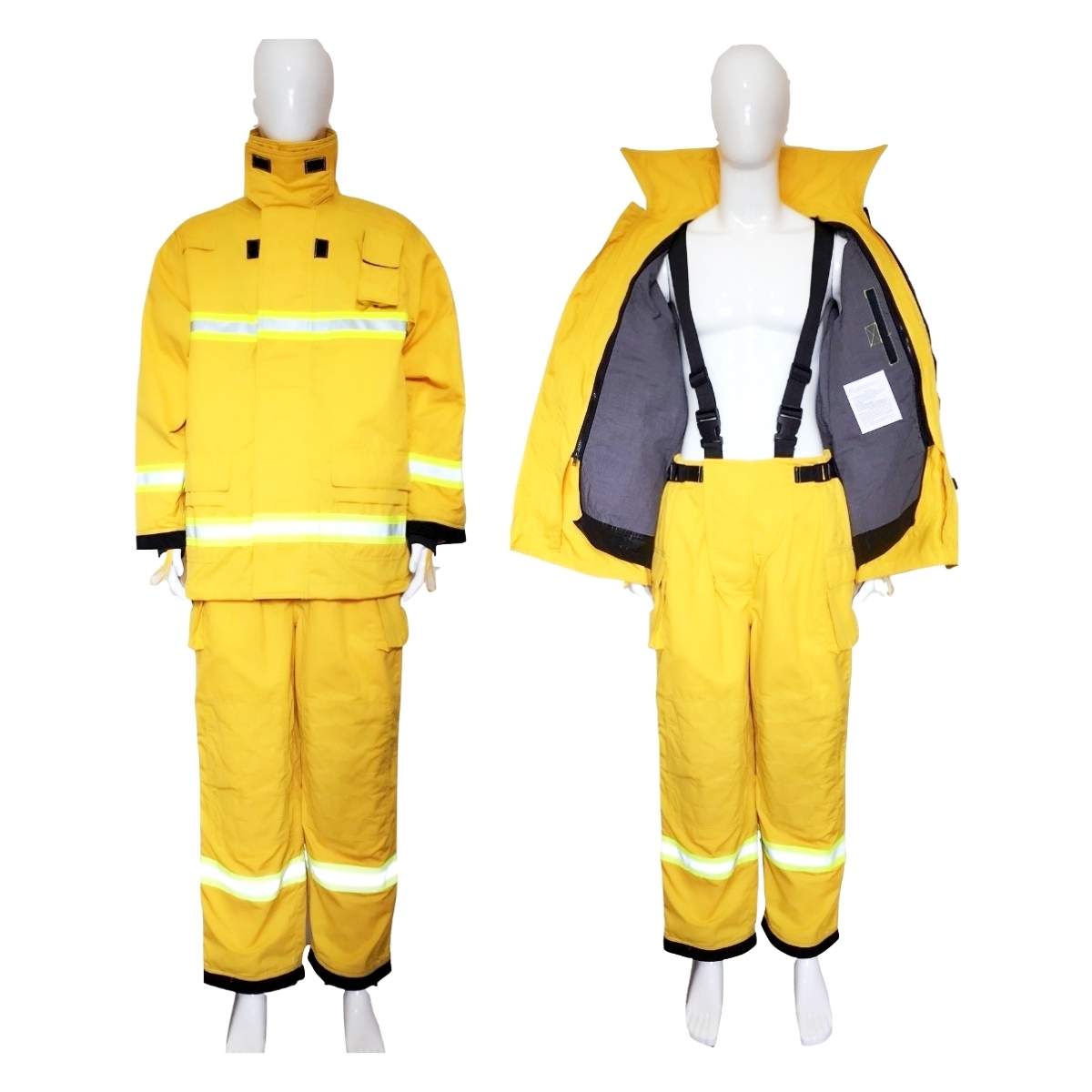 EN,ISO Certified Fireman Suits With Jacket and Trousers
