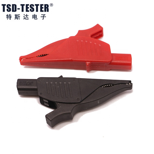 High Reliability Safety 4mm Jack Alligator Crocodile Clip