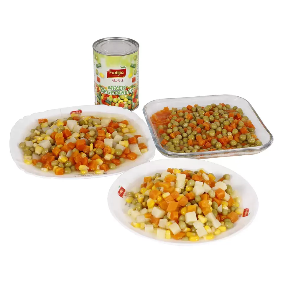 New Crop Cheap Canned Mixed Vegetables Food With Carrot And Green Peas