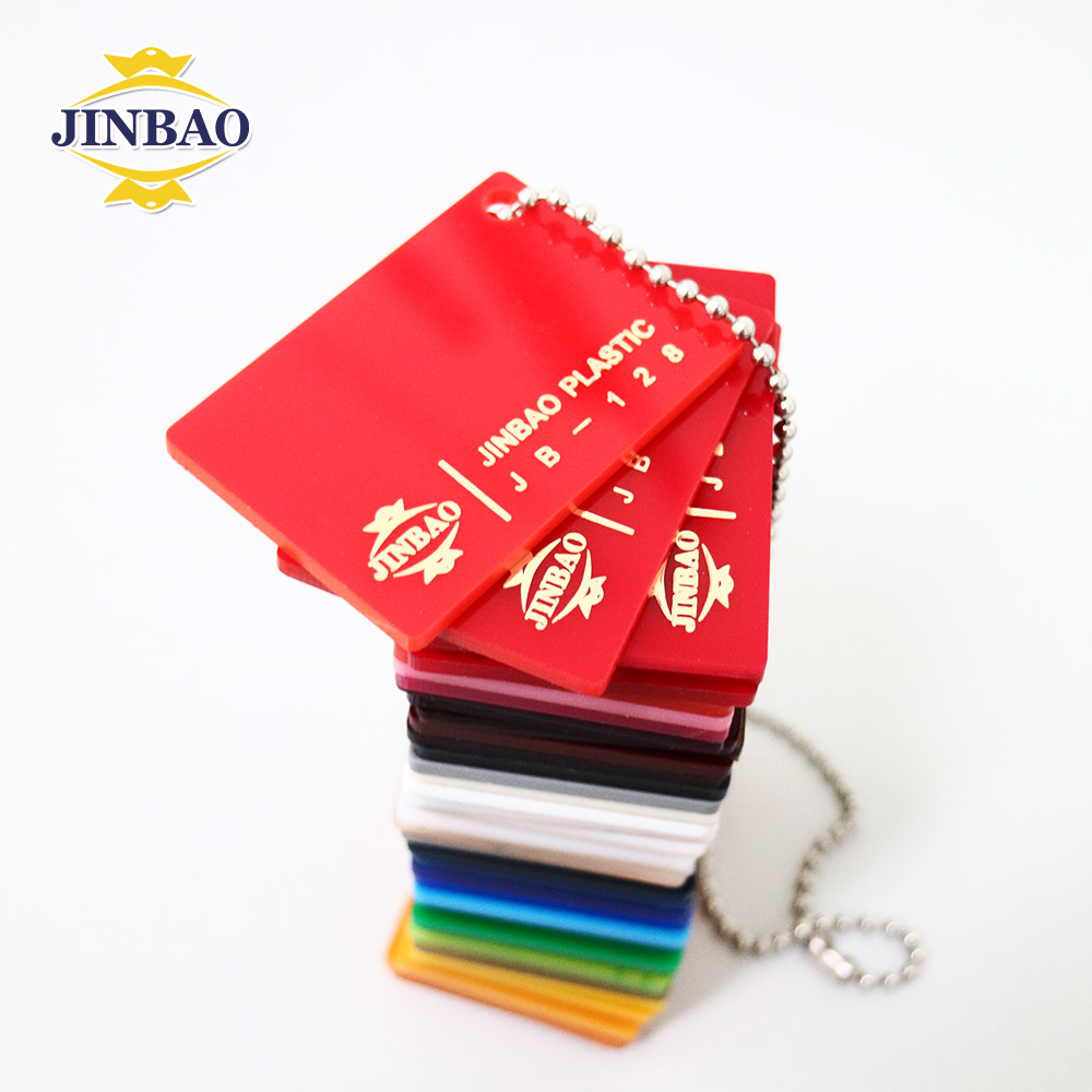 Оптовая продажа акриловых красных цветных ПММА листов JINBAO 4x8 футов 3 мм 4 мм, акриловая доска для вывесок