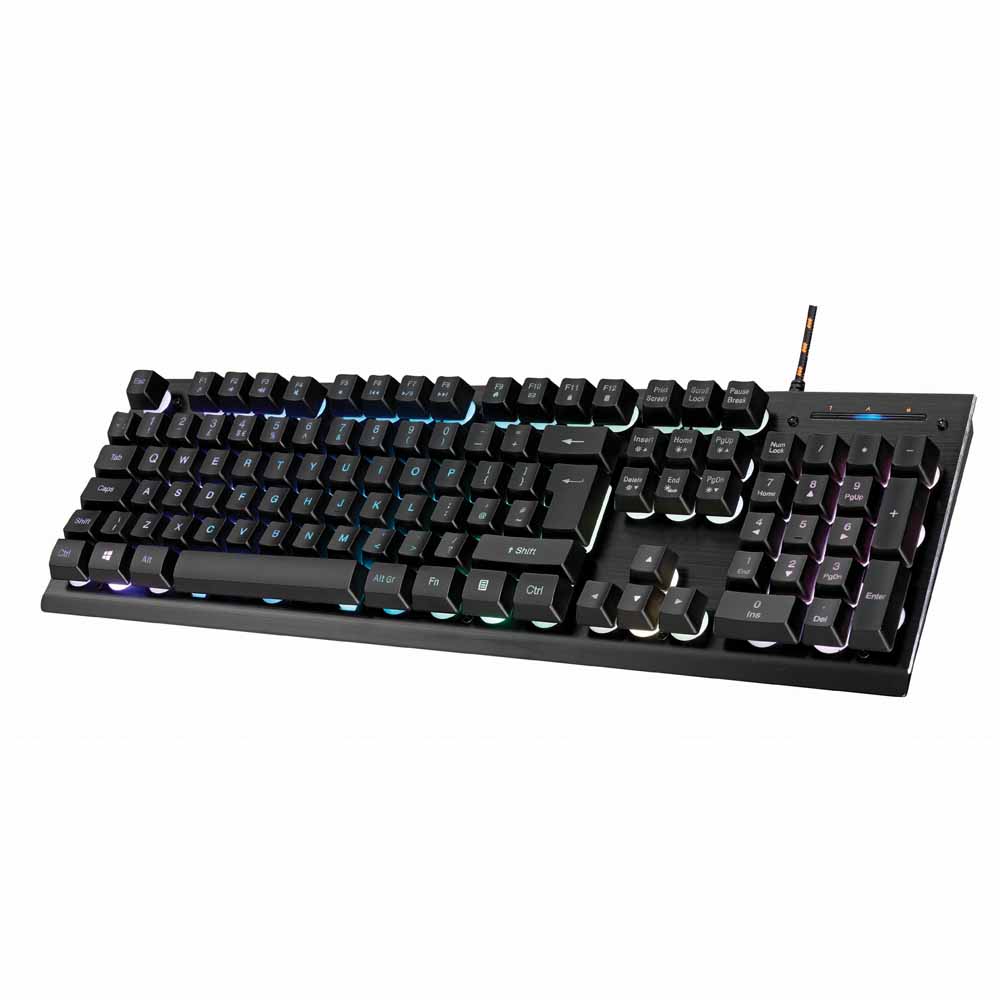 Освещение 180 см Usb кабель черная Проводная мембранная игровая клавиатура Rgb Стандартный USB 3,0 ROHS FCC Ce правшей Настольный ножницы RECH