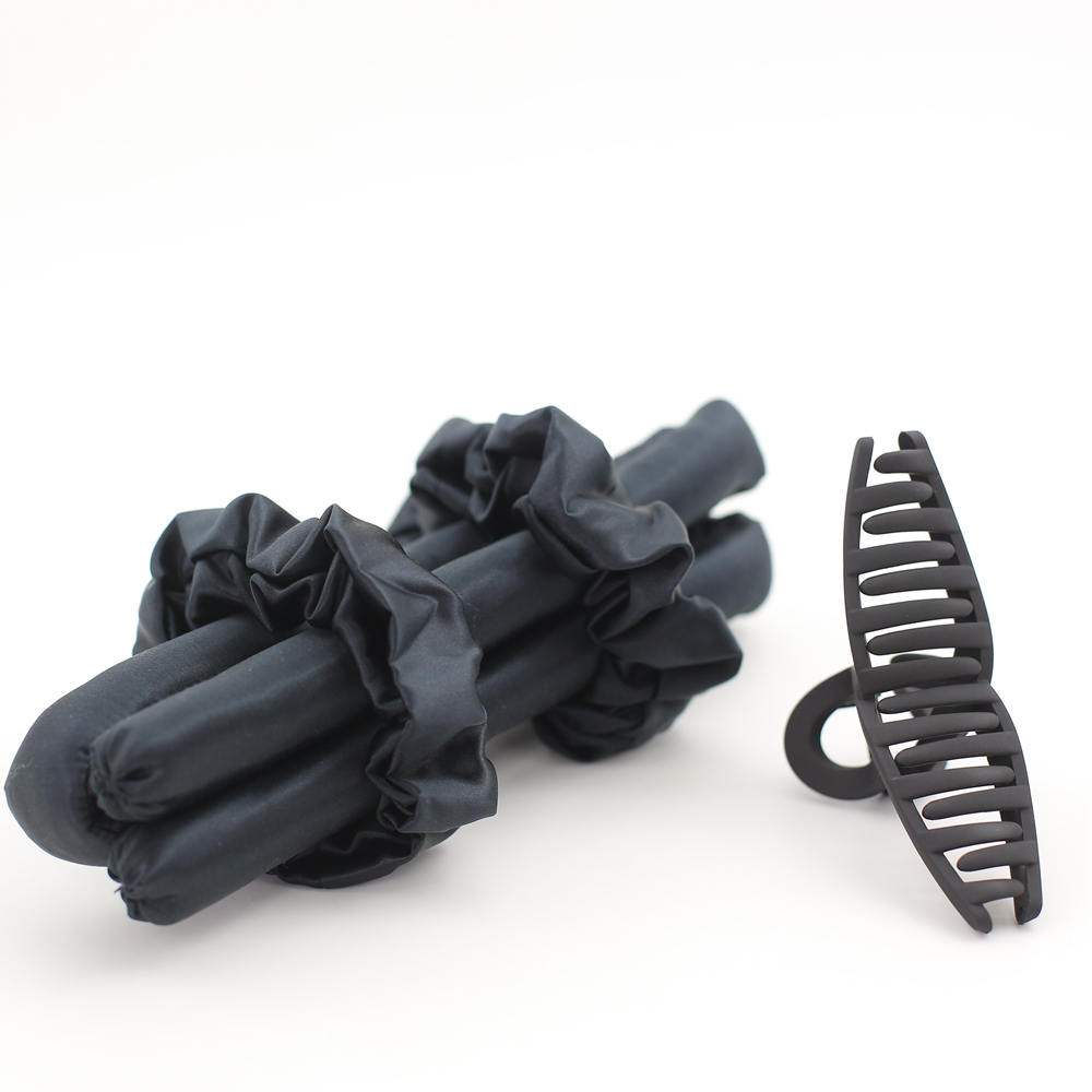 100% Mulberry Silk No Heat Magic Heatless Hair Curlers Hair Roller Spiral Curls Styling Rollers Kit