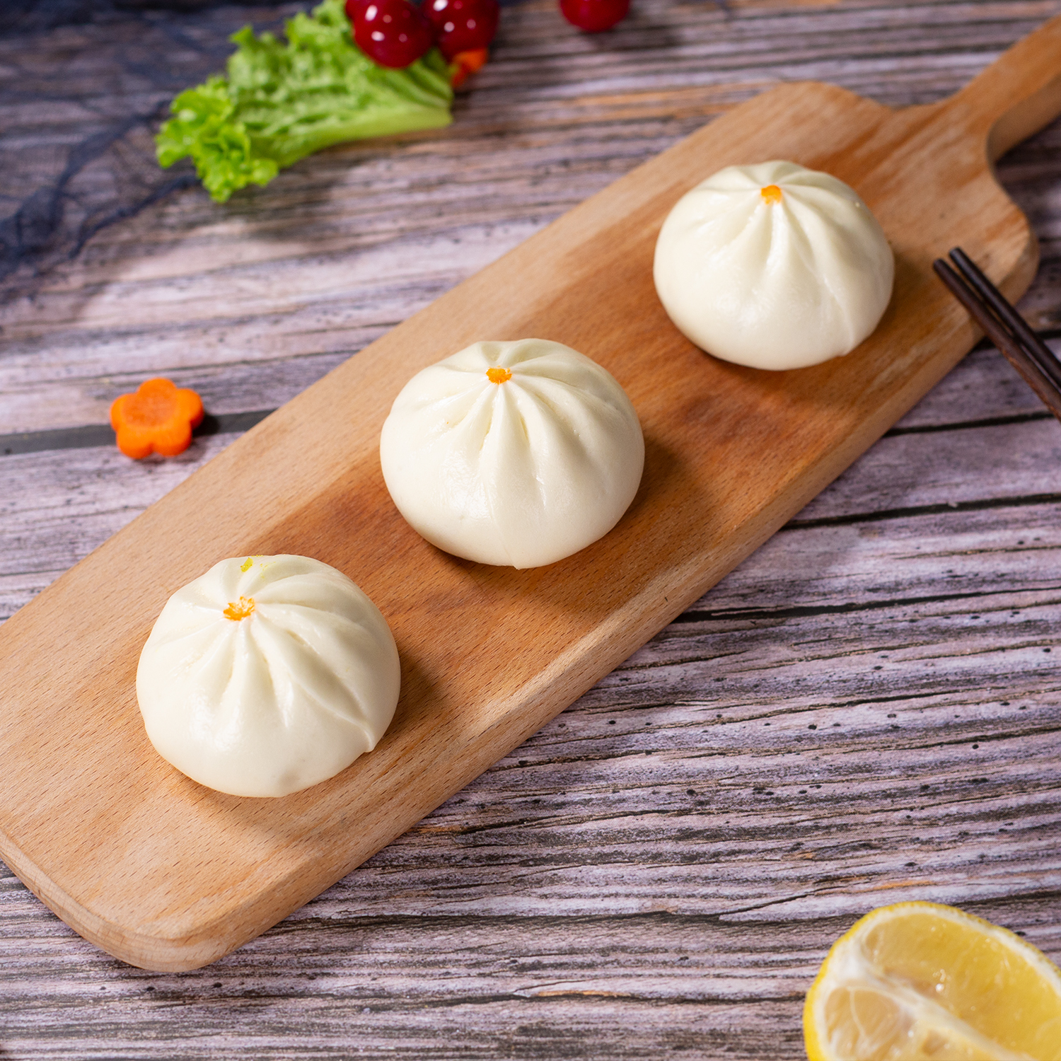 Паровая куриная булочка замороженная Курица baozi готовые булочки