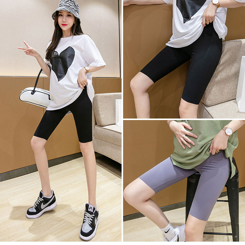 Workout High Waist Pregnant Yoga Pants Plain Solid Tight Butt Lifting Womens Gym Maternity Leggings
