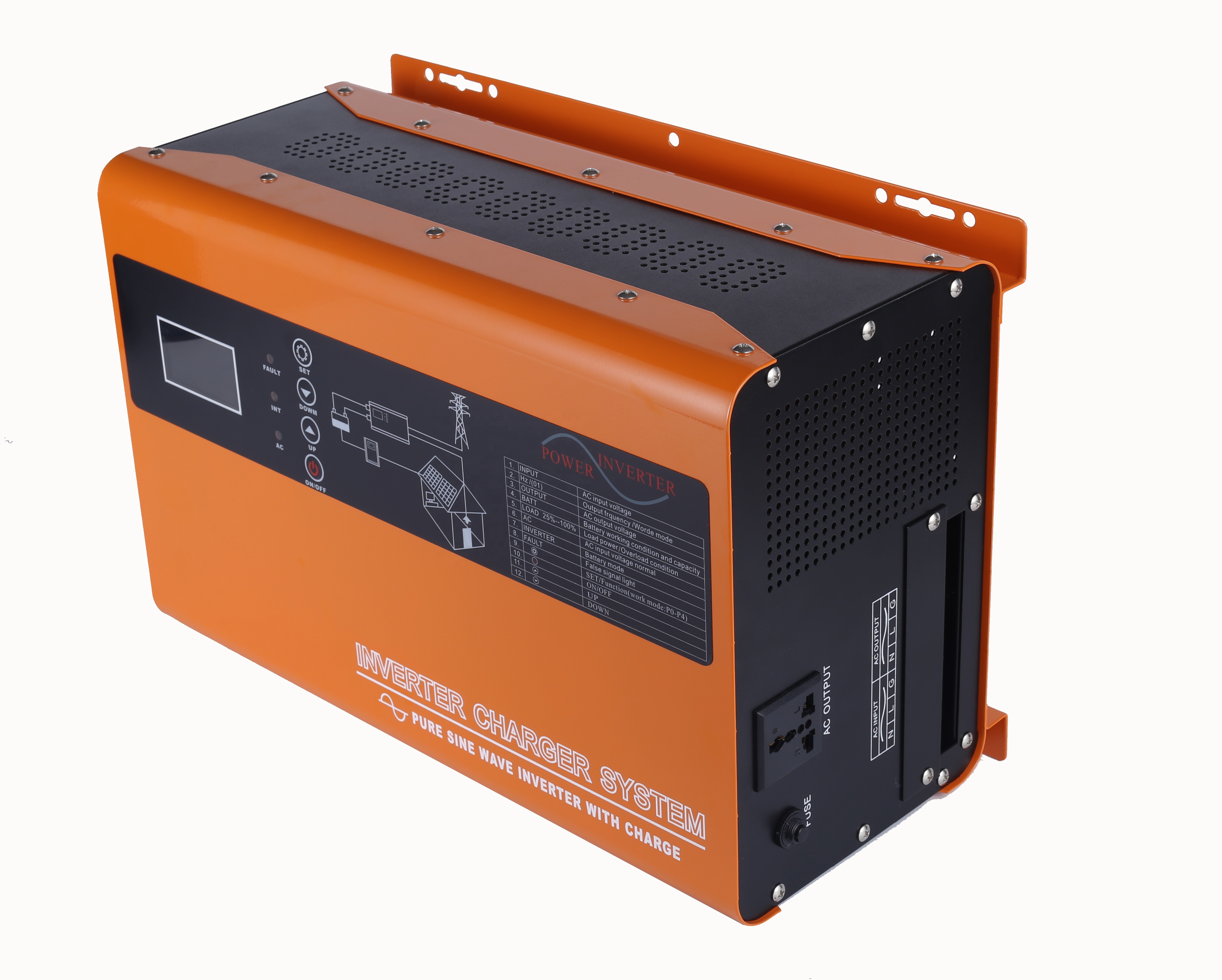 4000w Intelligent LED Display Pure Sine Wave Off Grid PV 4kw Solar Inverter For Light Outdoor