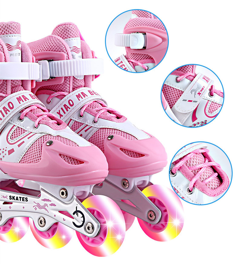 Customize design four wheels detachable quad skate roller shoes skating shoe
