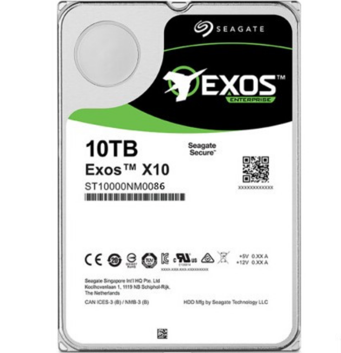 Жесткий диск Seagate Exos 10 ТБ 10 ТБ внутренний 3,5 "SATA 6 ГБ/сек. 256MB 7200rpm ST10000NM0086