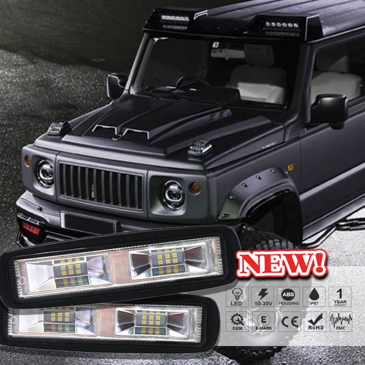 12V 24V 18W LED Work Light Bar Ultra Thin Waterproof Offroad Driving Lamp LED Light bar work lamp