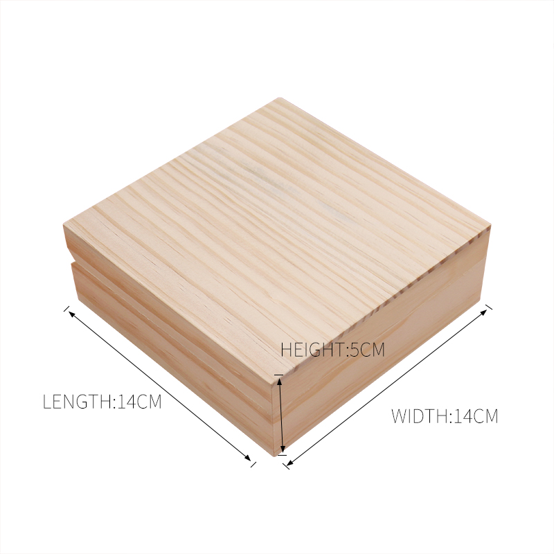 handmade unfinished clamshell wooden jewelry storage packaging box