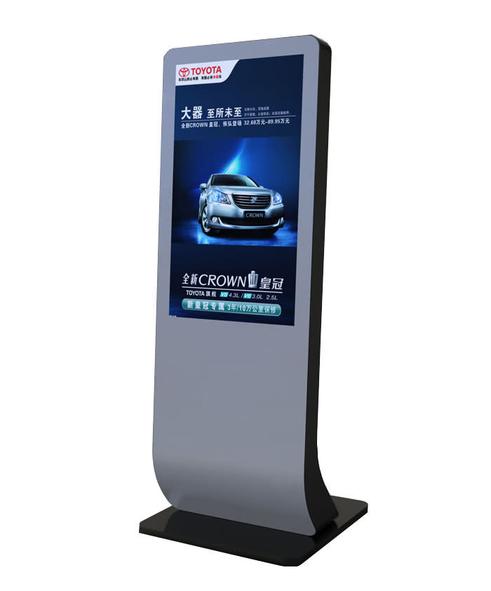 55 дюймов напольная подставка digital signage media player с дисплеем