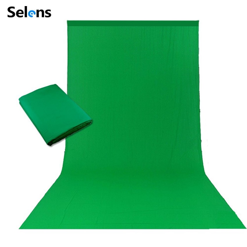 Тканевый фон Selens 3x10 м, хромакей, хлопковый муслиновый фон, тканевый фон для фотографии, студийный фон, экран, видео фоны