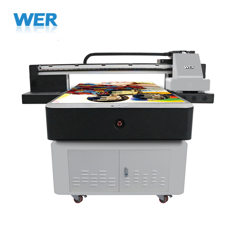 УФ принтер A0 Размер WER-ET1510UV, стекло печать Широкоформатная печать, плитка печатная машина