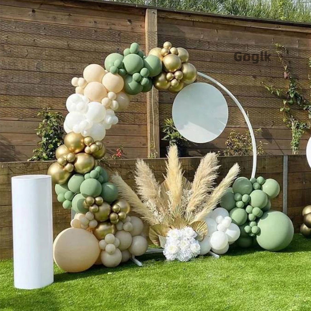 Iron Circle Wedding Birthday Arch Decoration Background Wrought Props Outdoor Lawn Round Backdrop Wedding Frame Wedding decor
